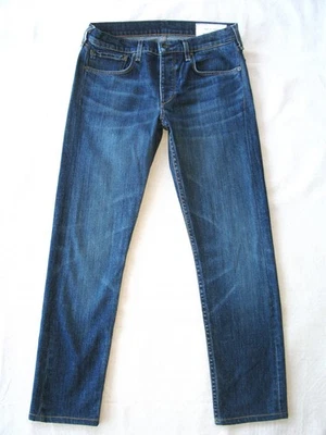 rag + bone Custom Boyfriend Jeans Approx Wm Sz 29-30 Blue Distressed+Stretch L28 - Image 1 of 4
