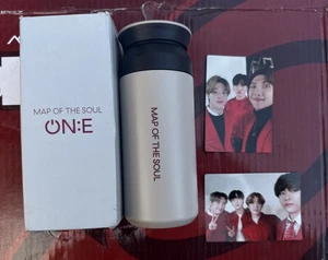 NEW BTS MOS ON:E ONE MAP OF THE SOUL Official Tumbler 6.5" Complete w/ Cards - Picture 1 of 14