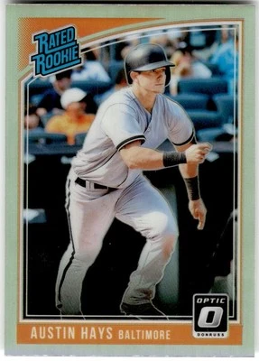 2018 Donruss Optic #58 Austin Hays Holo - Image 1 of 2