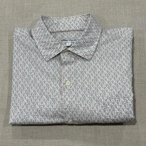 Peter Millar Crown Mens Large Citrus Slice Cotton Stretch Button Up Sport Shirt - Picture 1 of 8