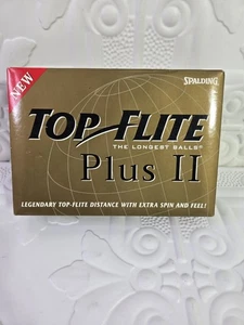 Neu aus altem Lagerbestand Vintage 2001 Spalding Top Flite plus 2 die längsten Golfbälle 1 Dutzend  - Bild 1 von 15