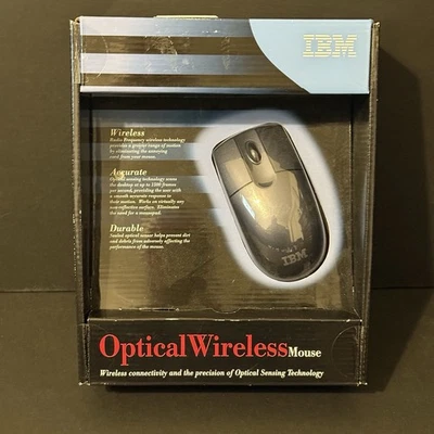 IBM Wireless Optical Mouse NEW Sealed Box Retro PC Computer Vintage NOS - Image 1 of 4