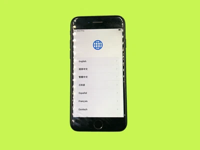 Apple iPhone 7 A1778 128GB schwarz, GSM, entsperrt, 78% Akku, gebraucht, zerkratzt - Bild 1 von 4