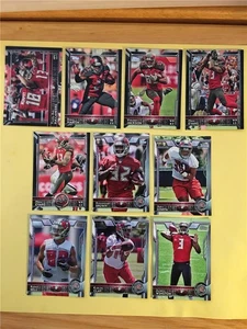 Juego de 10 cartas del equipo Topps Tampa Bay Buccaneers 2015 Jameis Winston RC - Imagen 1 de 1