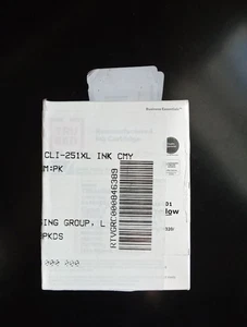 Staples Canon CLI-251XL 3-Cartridge Color Ink Set CMY New Cyan Magenta Yellow - Picture 1 of 5