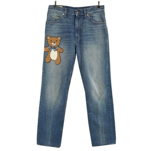 Pantalones de mezclilla GUCCI x EXO KAI parche de oso 21AW etiqueta logotipo pantalones de mezclilla para hombre JAPÓN - Imagen 1 de 8