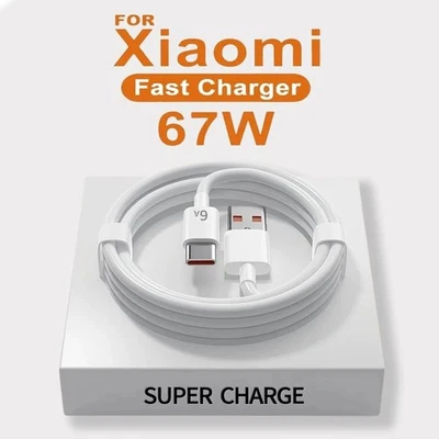 Xiaomi 67W Fast Charger USB Type C Adapter with Cable for Mi 11 12 POCO Redmi - Image 1 of 4