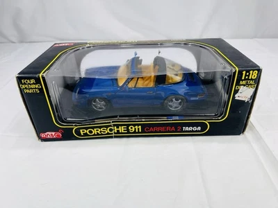 1:18 ANSON PORSCHE 911 CARRERA 2 TARGA AZUL OSCURO Foto 1 de 4