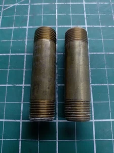 (Lot of 2) 33326-06-2.5 Brass Pipe Nipple Male 3/8 NPT to Male 3/8 NPT x 2-1/2" - Picture 1 of 1