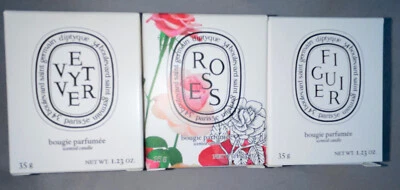 Diptyque Candle Set 3 Candles 35g/  1.23oz Each; Patcholi, Vetyver, & Citronella - Image 1 of 2