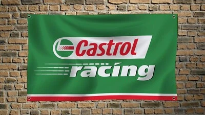 Castrol Racing Motor Oil Flag 3x5 FT Banner for Garage Man Cave Wall Decore - Image 1 of 2
