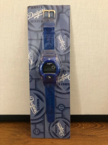 MLB LA Los Angeles Dodgers D-Shock Chronograph Wrist Watch AAA Promo VTG NIC Cover