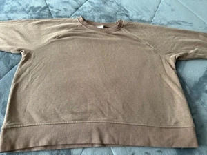 H & M - Sweatshirt - Oversized loose fit - Raglan Sleeves Tan-Size L 100% cotton - Picture 1 of 4