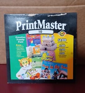 Broderbund PrintMaster 10 Publishing Suite for Windows 95, 98, 2000 & NT4