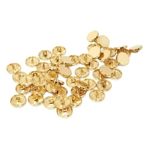 50PCS Metal Round Flat Buttons Coat Jacket Shirt Trousers Button for Sewing D... - Picture 1 of 7