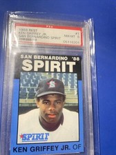 1988 Best San Bernardino Spirit Ken Griffey Jr. ROOKIE RC #1 PSA 8 NM-MT 
