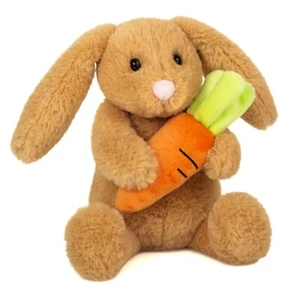 Häschen Lilly mit Möhre Plüschtier von Teddy Hermann 23 cm - Bild 1 von 3