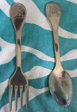 Vintage Tommee Tippee Stainless Child's Fork & Spoon