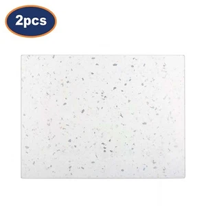 Glass Serving Board 2pc Typhoon Worktop Saver Surface Protector Chopping 40x30cm - Picture 1 of 5