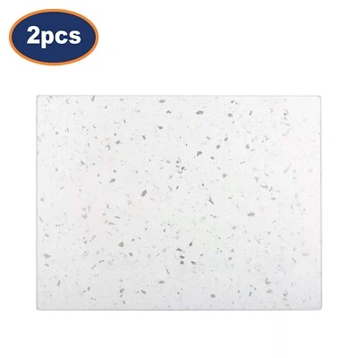 Glass Serving Board 2pc Typhoon Worktop Saver Surface Protector Chopping 40x30cm - Image 1 of 4