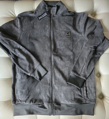 Chaqueta de tela de rizo gris quimera Kangol para hombre talla M- totalmente nueva Foto 1 de 4