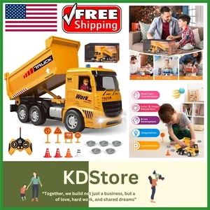 Kids-Toys for 3 4 5 6 Years Old Boys, Remote Control Dump Truck Toy with Activit - Picture 1 of 9