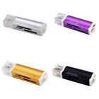 Metal Aluminum Alloy High Speed 2.0 Four-in-One Card Reader TF MS 4 Cards