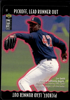 1996 Collector's Choice - You Make the Play Pickoff #37 Lee Smith - Image 1 of 2