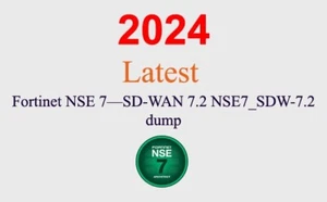 Fortinet NSE 7 SD-WAN 7.2 NSE7_SDW-7.2 Dump GARANTIERT (1 Monat Update) - Bild 1 von 1