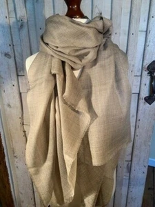 Pashmina de cachemira/lana fina ligera - visón - Imagen 1 de 2