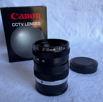 Lente Canon CC TV JF 16 1:1.4 nueva Foto 1 de 4
