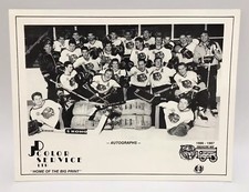 1986-87 Medicine Hat Tigers Hockey Team Photo Sheet President Memorial Cup WHL