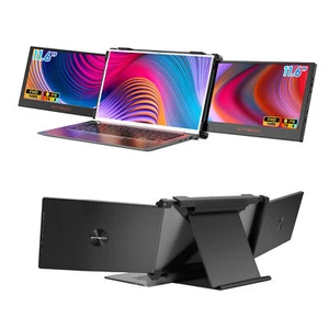 Dual Portable 1080P IPS Triple Monitor Screen Extender HDMI For 13-17.3" Laptops - Picture 1 of 22