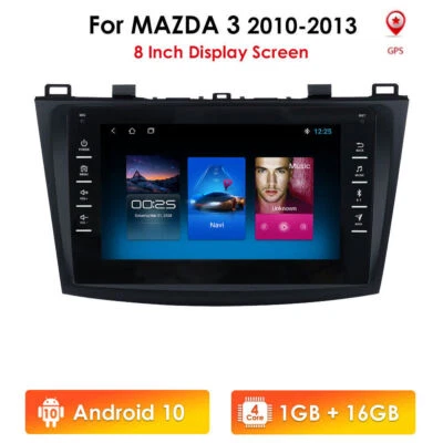 Für Mazda 3 2009-2013 BL 8" Android 10 Autoradio GPS Navi BT WIFI 1+16GB RDS FM - Bild 1 von 4