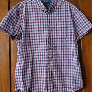 Herren XXL T. Hilfiger Custom Fit Button Down Kurzarm Hemd - Bild 1 von 4