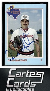 David Martinez 1988 Grand Slam Midland Angels #20 TTM/IP Signed Autographed