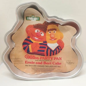 Vintage SESAMSTRASSE Ernie & Bert Kuchenform (WILTON, 1977) [502-7423] MUPPETS - Bild 1 von 5