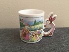 Vintage Easter Bunny Coffee Mug  Made In Japan