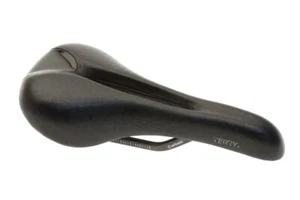 Terry Fly Men's Carbon Road Bicycle Saddle Black 140mm Width Preowned - Picture 1 of 8