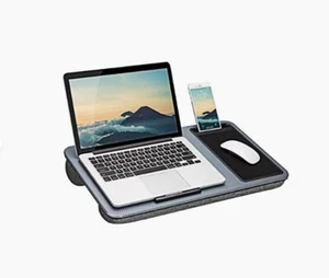 Portable Desk with Device Ledge, Mouse Pad, and Phone Holder - Picture 1 of 5