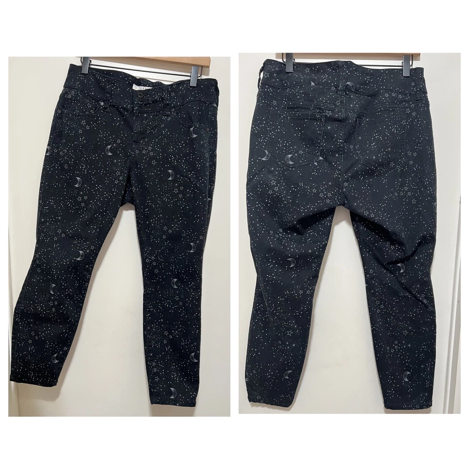 TORRID Denim Jegging Black Star Print Celestial Size 10XS - Image 1 of 4