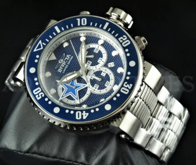 Invicta 33123 Men's 52mm NFL 52mm Pro Diver Chronograph DALLAS COWBOYS Watch - Image 1 of 4