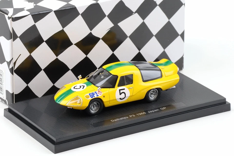 1:43 Ebbro Daihatsu P3 Giappone GP 1966 #5 Takao Yoshida Giallo/ Verde - Immagine 1 di 3