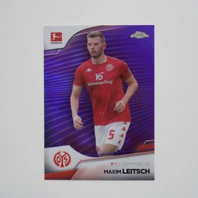2022-23 Topps Chrome Bundesliga Purple /299 #119 Maxim Leitsch - Image 1 of 2