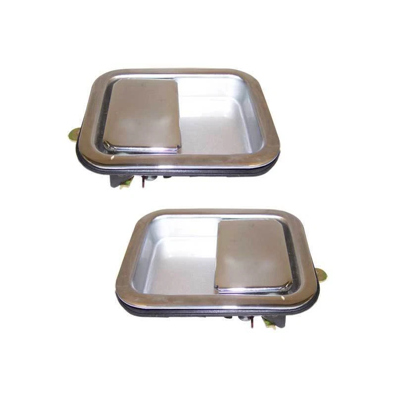 Kit poignée extérieure hautes portes chromées Jeep Wrangler YJ, TJ 1987/2006 - Photo 1/1