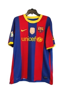 Barcelona Messi 2009 FIFA Club World Cup Hone Jersey #10 Size Large Blue/Red - Picture 1 of 11