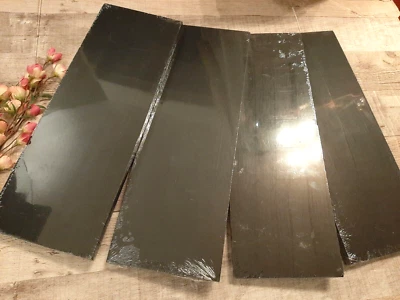 3 / 4 Pack Black Wood Floating Shelves 16.5" x 6" , Shelf Only No Bracket - Image 1 of 4