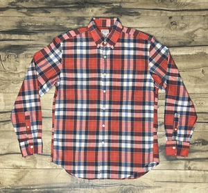 J Crew Tailored Summer Plaid Button Down Shirt Medium Long Sleeve Preppy . - Picture 1 of 9