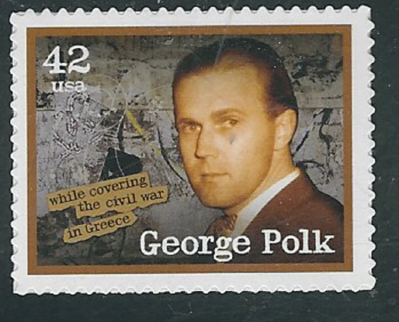 Scott #4250...42 Cent...American Journalists...George Polk...2 Stamps - Image 1 of 1