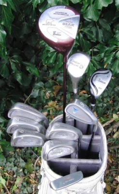 Set of Lynx Parallax 5-PW+ Golden Bear Driver+ 5 Wood+ 4 Hybrid+ P-501 Putter - Image 1 of 4